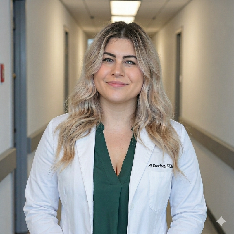 Ali Senatore, Executive Chef and Registered Dietitian Nutritionist.